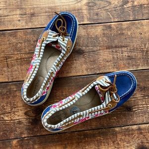 Speedy Top-Sider floral loafers